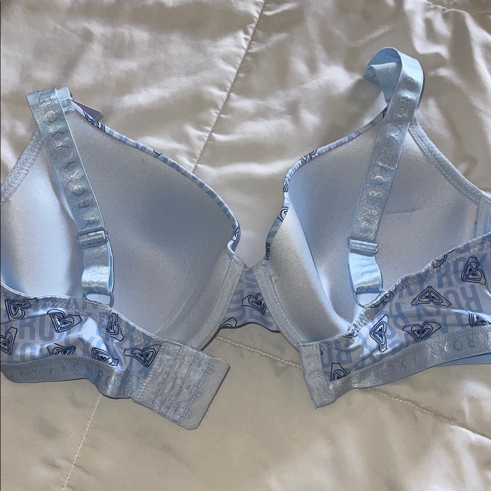 Roxy Light Blue Patterned Bra - Picture 3 of 5